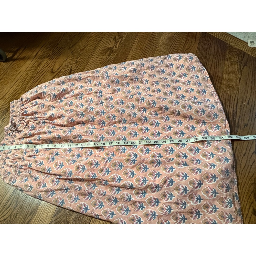 Marea by Liz Joy | Beautiful Peach Pink Floral Lined Skirt Sz XS - Picture 6 of 8